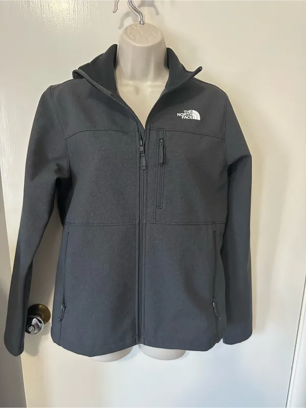 The North Face Women's Dark Gray Softshell Jacket - Image 2