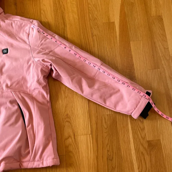 VERGOO Women’s XL Pink Graphene Heated Jacket Coat Hooded Battery Heated - Image 8