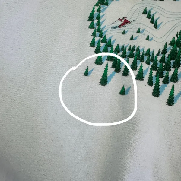 Vintage 90s Hard Rock Cafe Holiday Ski Sweatshirt - Image 5