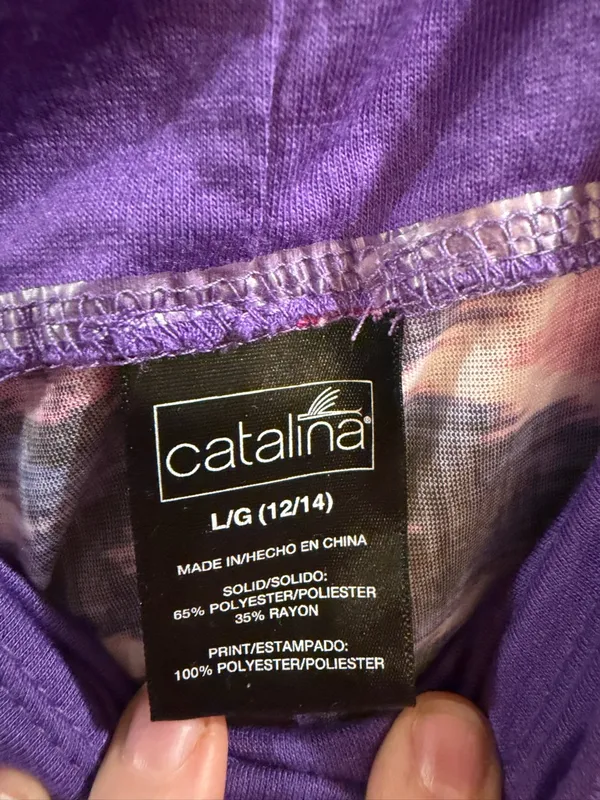 Catalina Purple & Pink Zigzag Convertible Coverup - Image 5