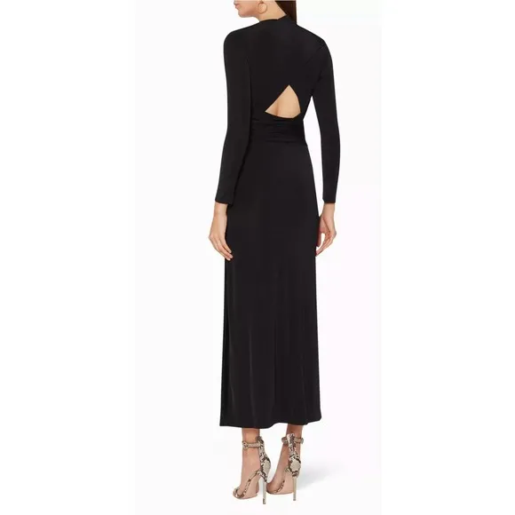 Free People x Significant Other Sabine Dress Size‎ 4 Black Jersey Mockneck - Image 4