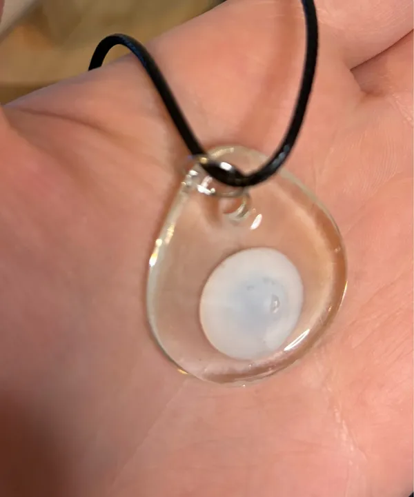 Handmade Clear Evil Eye Necklace  - Image 7