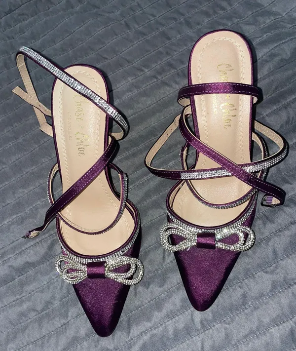 Nordstrom Strappy Bow Heels - Image 3