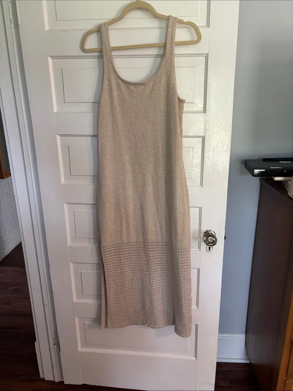 Universal Threads Sleeveless Knit Maxi Dress in Beige - Image 5