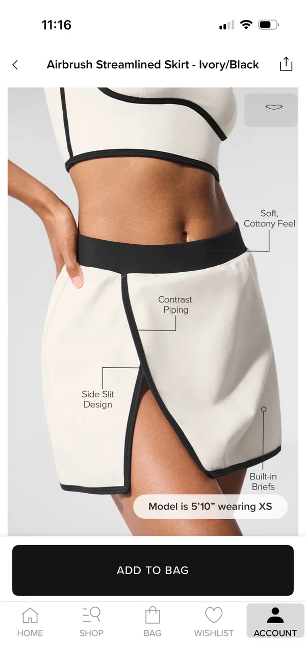 Airbrush Streamlined Skirt Alo Yoga - Image 2
