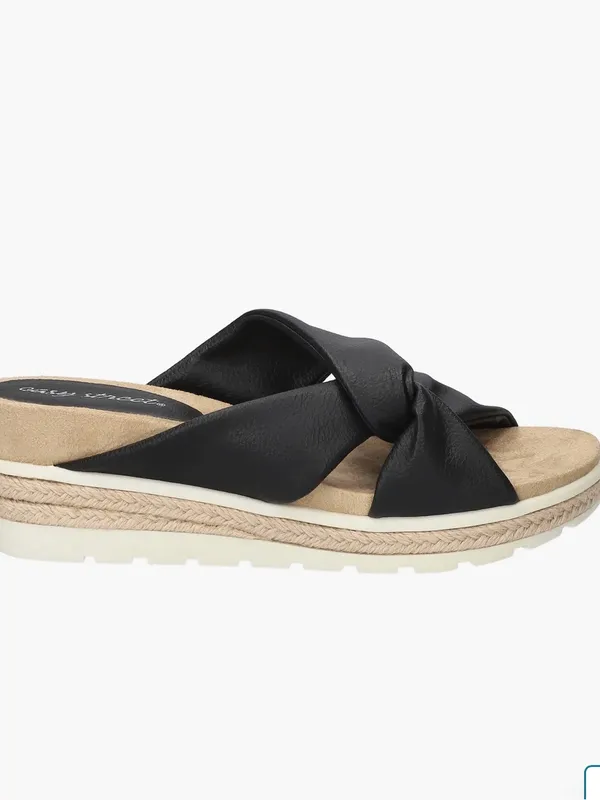 Easy Street Women’s Ja Knotted Slide Sandals black size 9 NEW - Image 3