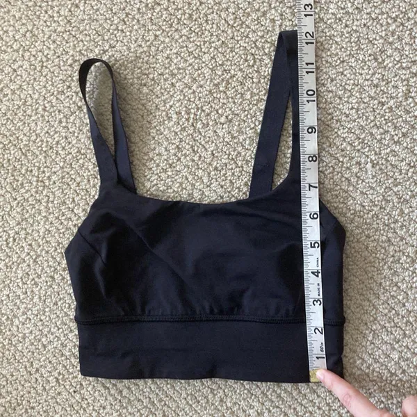 LULULEMON Both Ways Sports Bra Black Size 2 Medium Support Run Train - Image 9