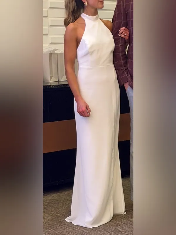 Captured Your Heart White Halter Maxi Dress - Image 5