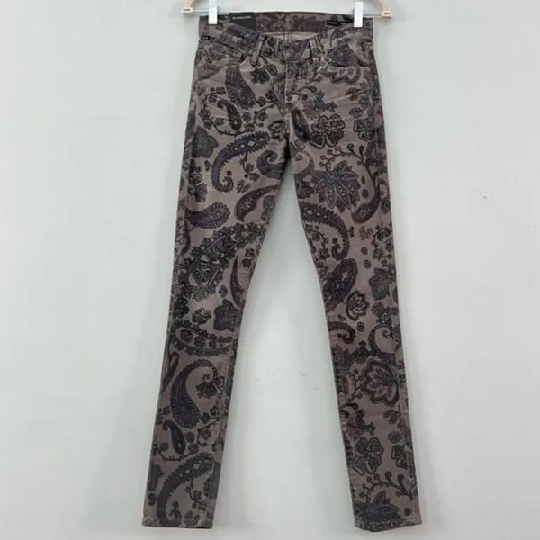 NWT Citizens of Humanity Thompson Paisley Birch Corduroy Mid‎ Rise Skinny Jeans - Image 2