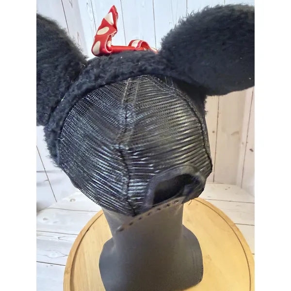 Vintage Disney Character Fashions Minnie Mouse Adult 3D Plastic Snapback Hat - Image 5