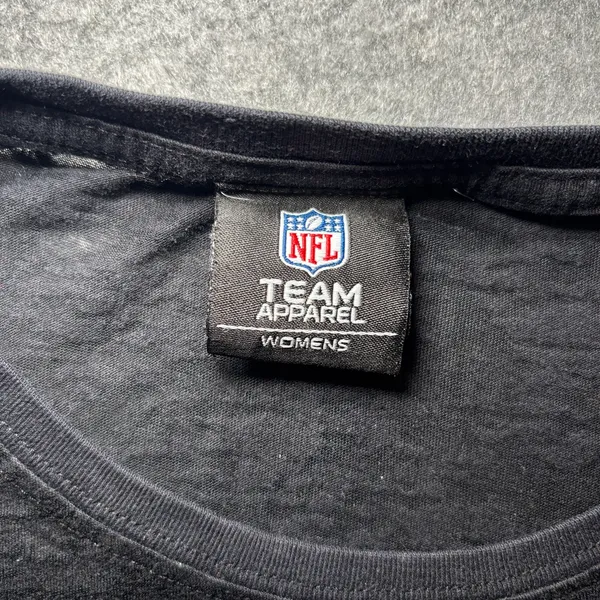 NFL TEAM APPAREL Women L Black Graphic Tee - Image 2