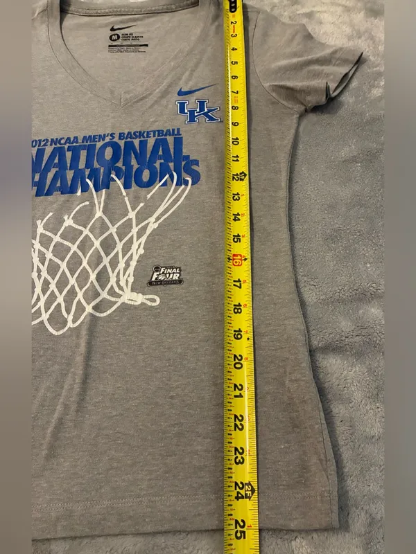 Women’s Nike Gray T-Shirt UK 2012 NCAA Men’s Basketball National Champion Size M - Image 5