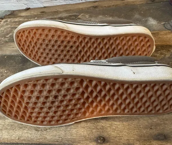 Vans Classic 721565 Slip On Womens Gray Athletic Casual Shoes Sneakers Size 6 - Image 7