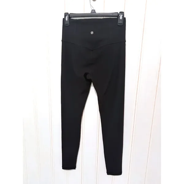 Athleta Elation Rib Tight Black High Waisted 7/8 Ribbed Leggings Small - Image 6