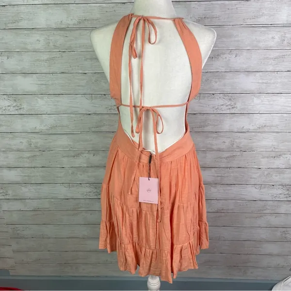 Hello Molly Love Never Stops Peach Dress - Image 8