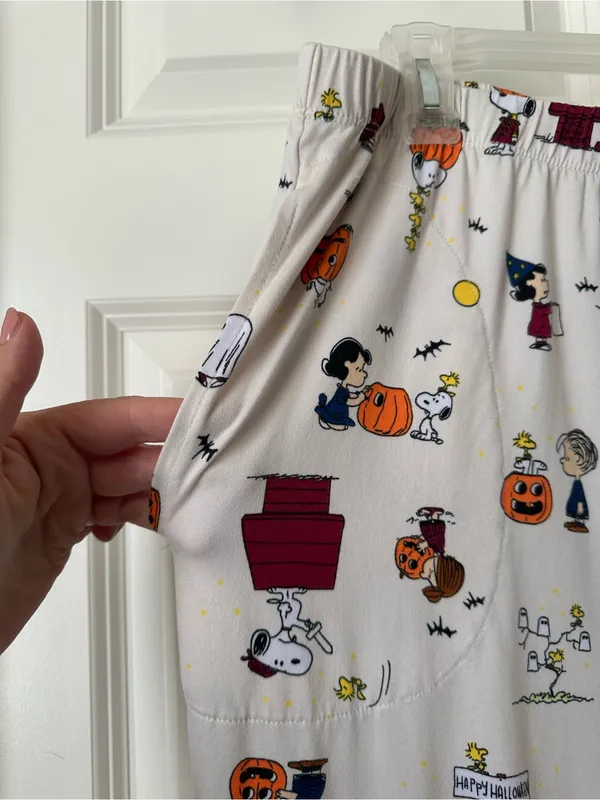 Beauty Sleep Social x Peanuts Halloween Pajama Set Plus Size XXL - Image 10