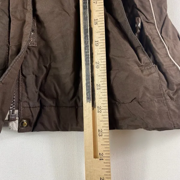 Columbia Jacket Womens Medium‎ Brown Pink White Full Zip Hooded Interchange Ski - Image 9