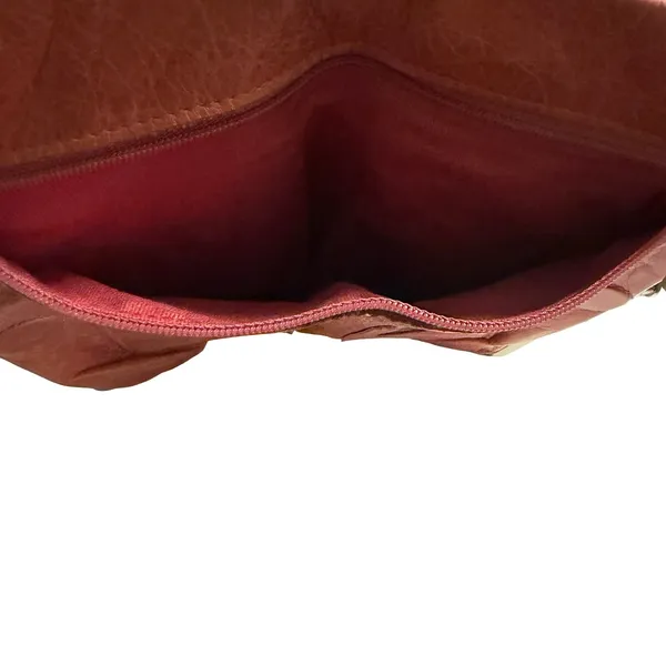 HOBO International Lauren Pink Leather‎ Double Frame Kisslock Clutch Wallet - Image 12