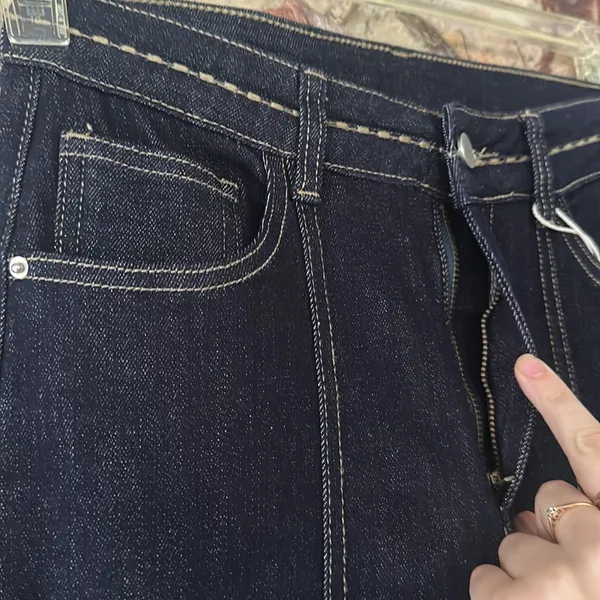 Commense Wide Leg Denim Jeans size small Blue - Image 4