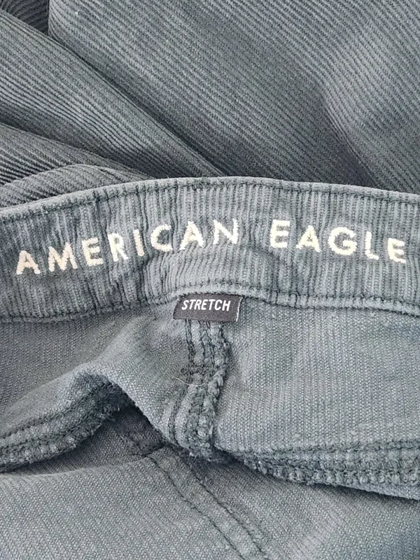 American Eagle Dusty Green Mom Straight Corduroy Jeans Size 4 - Image 9