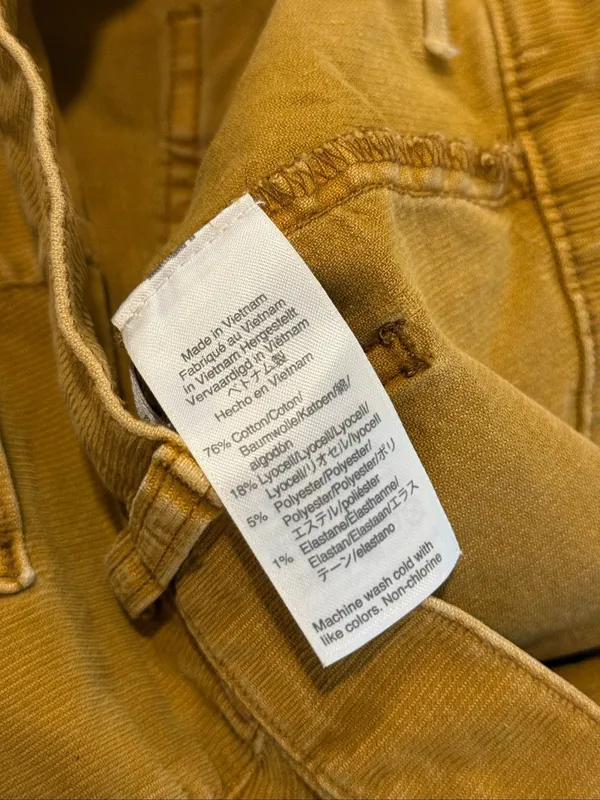 J.Crew Billie crop Demi boot mustard corduroy pant size 28 - Image 6