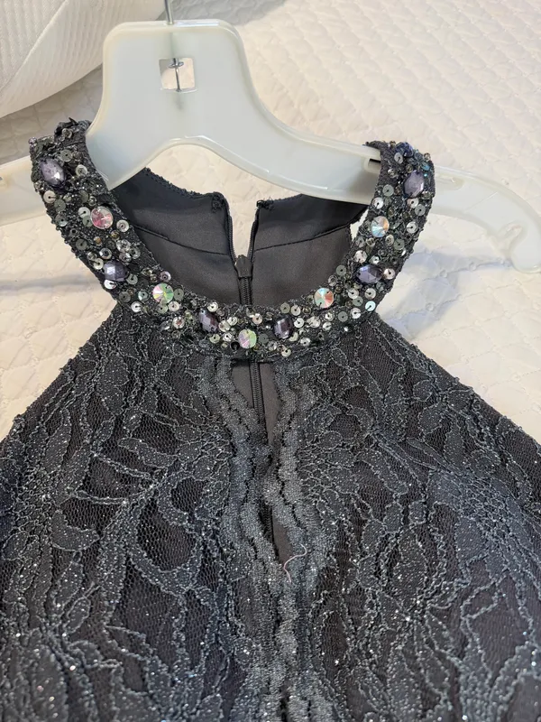 * Elegant Black Lace Dress - Image 7