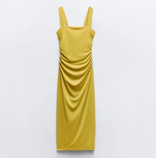 Zara Blogger Favorite Open Back Drape Dress - Image 3