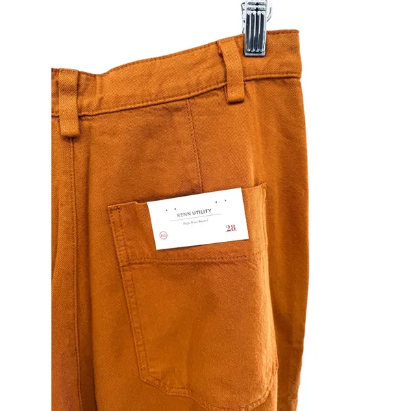 AG Adriano Goldschmied Renn Utility‎ High Rise Barrel Cargo Pants Clay 28 NWT - Image 7