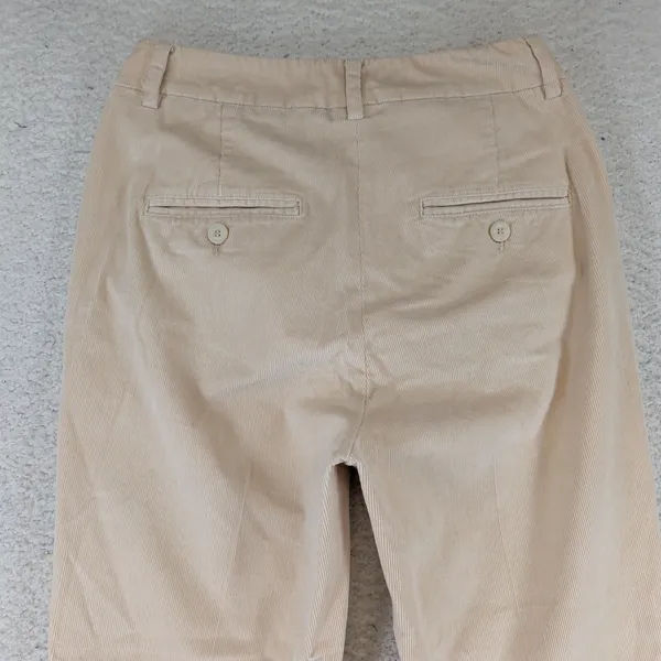 Weekend Max Mara High Waisted Capri Corduroy Pants Beige Tan Size 26 FITW219 - Image 5