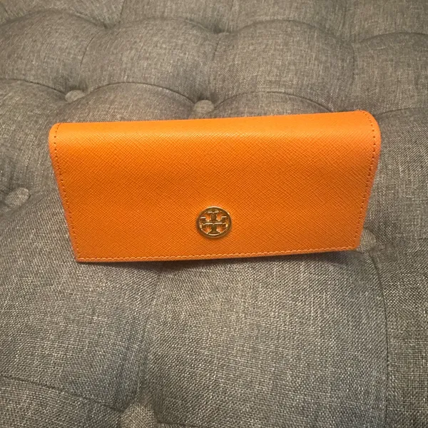 Tory Burch soft sunglasses case orange - Image 2