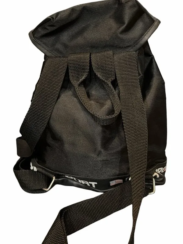 Vintage Polo Sport Ralph Lauren Black Bucket Backpack Bag Handbag Purse Y2K 90s - Image 6