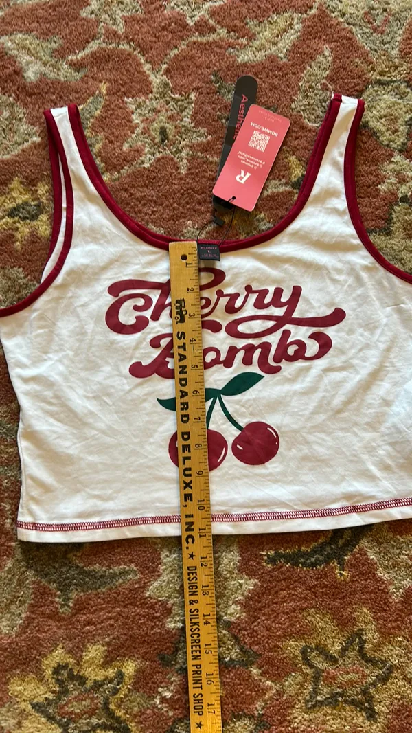 Romwe Cherry Bomb Tank Top L - Image 4