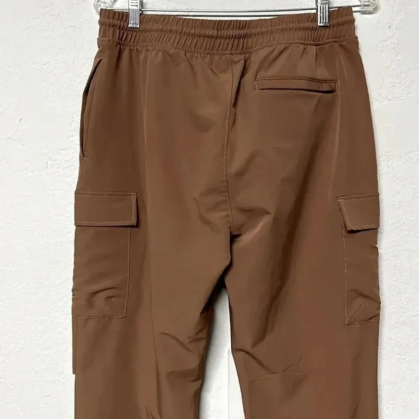 Hedge neutral cargo joggers‎ medium pants unisex windbreaker material drawstring - Image 5