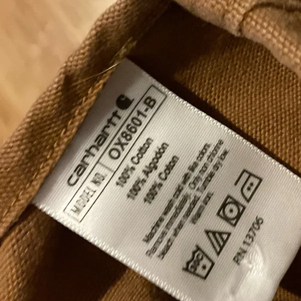 Carhartt‎ vintage duck bib overalls OX8601-B - Image 3
