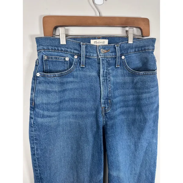 Madewell Perfect Vintage Straight Jean Women 29 Blue High Rise Classic Denim - Image 3
