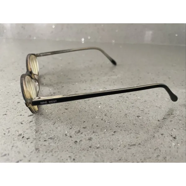 Nine West Eyeglasses Frames ONLY 48-17 130 Glasses P9U Black full rim round - Image 3