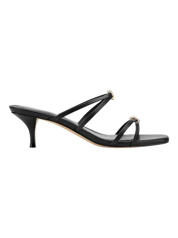 Marc Fisher Strappy Baizel Heeled Sandal MLBAIZEL Black Leather 9.5M - Image 12