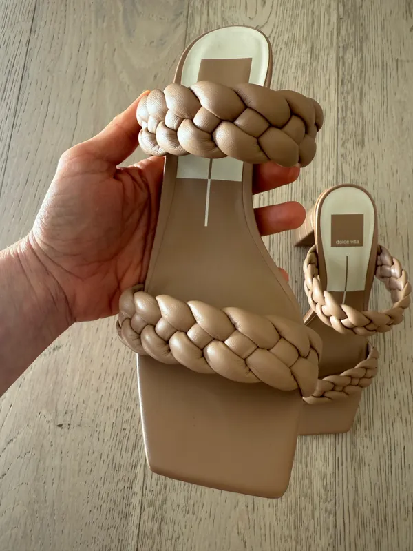 Tan dolce vita braided heals  - Image 5