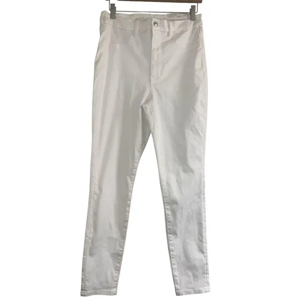 American Eagle Ne(x)t Level Curvy High-Waisted White Sz 12/31W Jeggings - Image 6