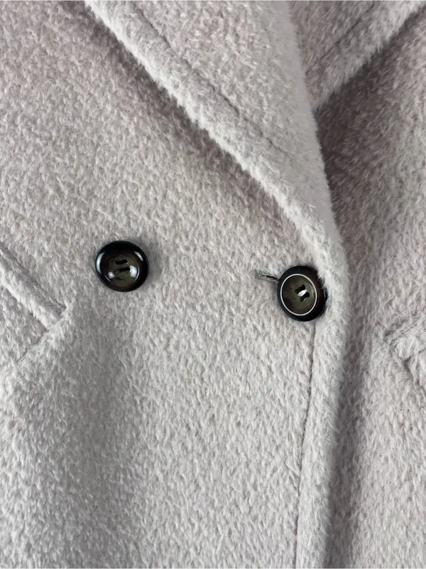 TRINA TURK Alpaca Wool Blend Double Breasted Pockets Lined Coat Size 4 - Image 6