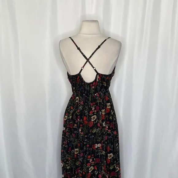 Anthropologie PAYAL JAIN Massima Pleated Floral‎ Maxi Dress Romantic Small - Image 11
