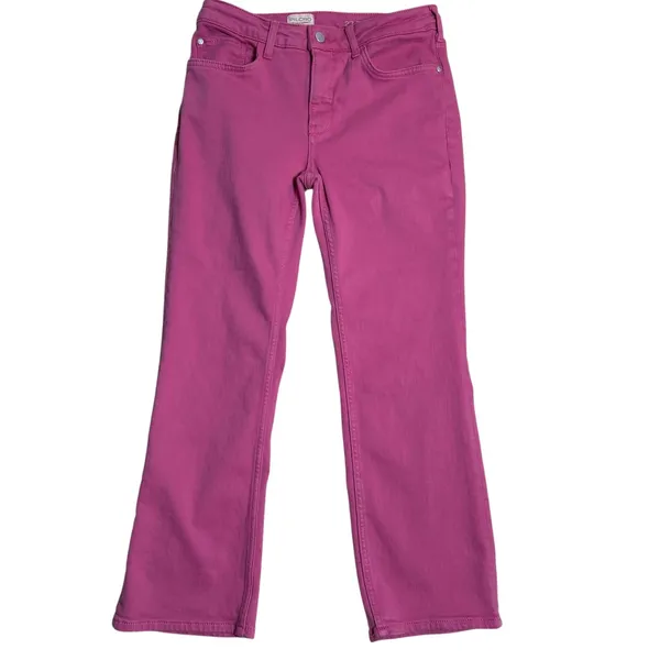 PILCRO The‎ Yaya Mid Rise Flare Jeans Pink Size 27 Stretch Pants - Image 4