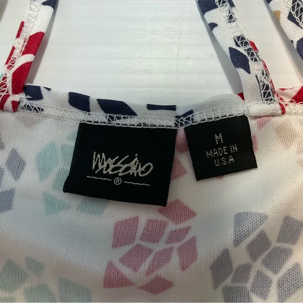 Mossimo Geometric Tank Top Keyhole Detail Women Sz M Y2K - Image 6