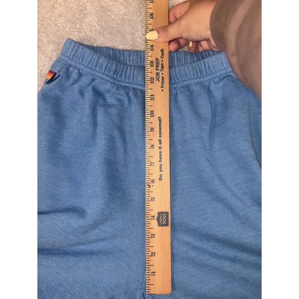 Aviator Nation Jogger Sweatpants Blue Smiley Face Women's Medium Happy ** - Image 16