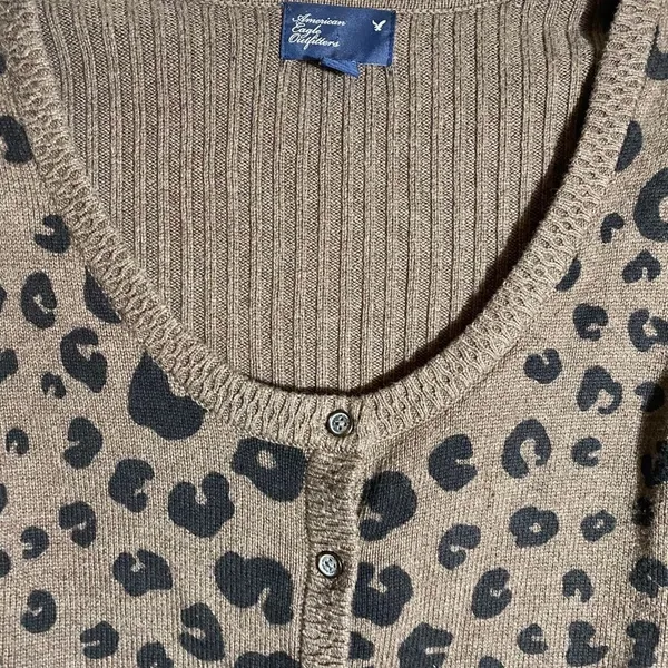 American Eagle Outfitters Animal Print‎ Cardigan Sweater - Image 7