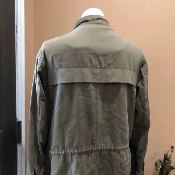 Zara basic olive green utility jacket - Image 5