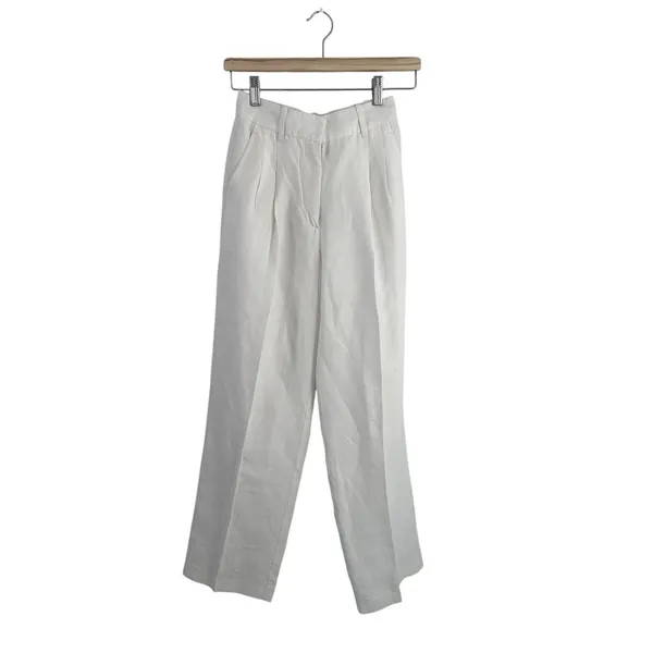 Aritzia Wilfred The Effortless Pant Linen white size 0 - Image 2
