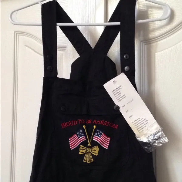 FINAL MARKDOWN Women's Raiment Fashions Black Overalls, Small - Image 2