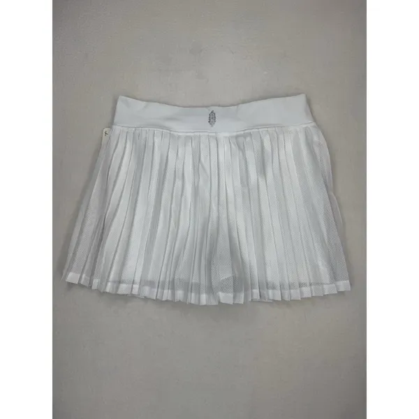 Free People Movement Women's Rally Ruffle Mini Skirt White M/L NWT ($68 Retail) - Image 3
