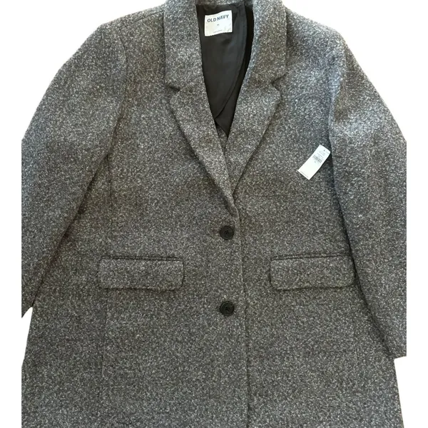 NWT Soft brushed oversized blazer in gray black size XL - Image 13